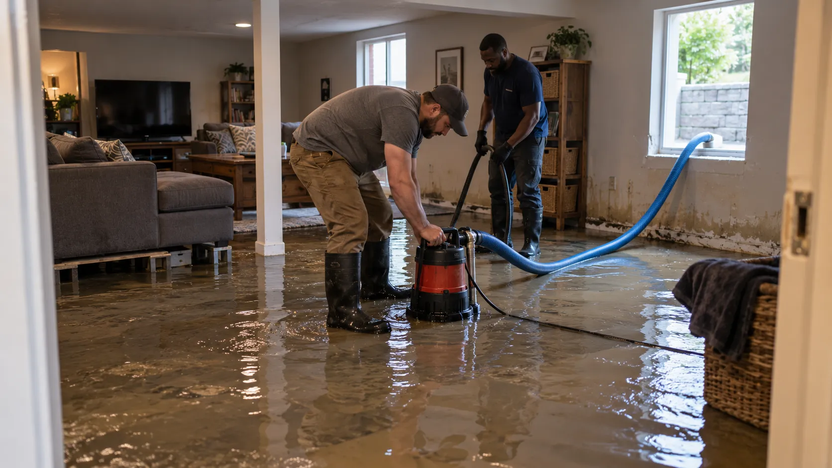 Flooded Basement Cleanup in Nashville, TN